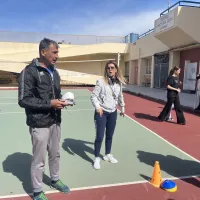 καθηγητής φυσικής αγωγής σε σχολείο