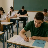 μαθητές δίνουν πανελλήνιες εξετάσεις