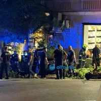 μερσεντές έπεσε σε μαγαζί στο κολωνάκι