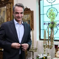 Ο Κυριάκος Μητσοτάκης στο Άγιο Όρος