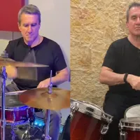 Ο Ανδρέας Λοβέρδος παίζει ντραμς