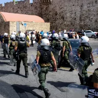 Ματ στην κινητοποίηση αλληλεγγύης προς τον λαό της Παλαιστίνης στη Ρόδο