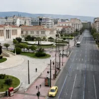 Η οδός Πανεπιστημίου στην Αθήνα με αεροφωτογραφία 