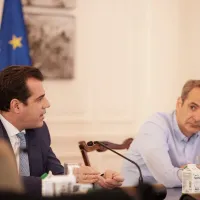 Κυριάκος Μητσοτάκης με Θάνο Πλεύρη