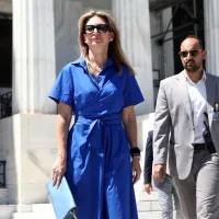 Η Μαρία Καρυστιανού στη Βουλή