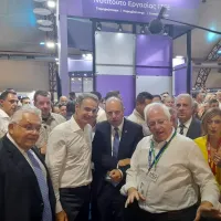 Κυριάκος Μητσοτάκης στο περίπτερο του ΑΠΘ στη ΔΕΘ