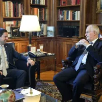 Συνάντηση του Προέδρου της Δημοκρατίας Κωνσταντίνου Αν. Τασούλα με τον Πρύτανη του Εθνικού και Καποδιστριακού Πανεπιστημίου Αθηνών Γεράσιμο Σιάσο