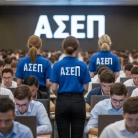 διαγωνιζόμενοι στον γραπτό διαγωνισμό ΑΣΕΠ