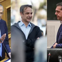 Σαμαράς, Μητσοτάκης, Τσίπρας σε κολάζ 
