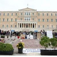 Συγκέντρωση για τα Τέμπη στο Σύνταγμα