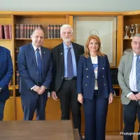 ΑΠΘ - Συνάντηση του Υφυπουργού Εξωτερικών, Γιάννη Λοβέρδου, με τον Πρύτανη του Αριστοτελείου, Κυριάκο Αναστασιάδη