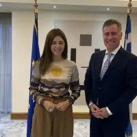 Συνάντηση Σοφίας Ζαχαράκη - Πρύτανη ΔΙΠΑΕ