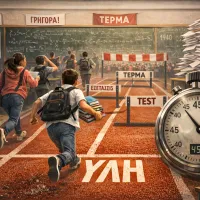 μαθητές τρέχουν αγώνα δρόμου για να προλάβουν την ύλη