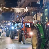 Αγροτικό μπλόκο με τρακτέρ