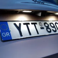 πινακίδες κυκλοφορίας αυτοκινήτου