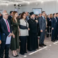 Σοφία Ζαχαράκη - Κυριάκος Μητσοτάκης στο παράρτημα Λευκωσίας