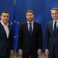 τσιπρας ανδρουλάκης μητσοτάκης