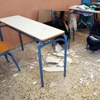 Σοβάδες έπεσαν σε σχολείο στην Καβάλα