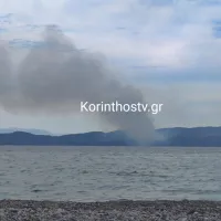 Μεγάλη φωτιά τώρα στο Λουτράκι