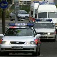 British police cars