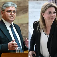 Η Μαρία Καρυστιανού και ο Πρόεδρος της ΝΙΚΗΣ Δημήτρης Νατσιός