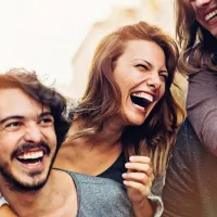 people laughing
