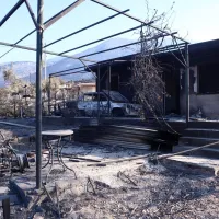 Καμμένο σπίτι από φωτιά