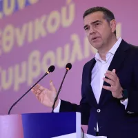 Ο Πρόεδρος της Ελληνικής Αριστερής Συμπαράταξης (ΕΛΑΣ) Αλέξης Τσίπρας