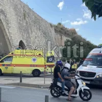 Άνδρας έπεσε από τα Ενετικά Τείχη στο Ηράκλειο και ΕΚΑΒ βρίσκεται στο σημείο