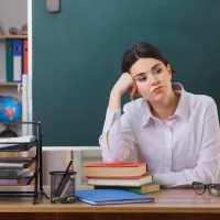 sad teacher