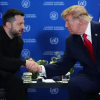 President Donald Trump meets with Ukraine's President Volodymyr Zelenskyy