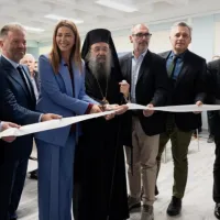 Η υπουργός Παιδείας Σοφία Ζαχαράκη στα εγκαίνια του Κέντρου Καινοτομίας Δυτικής Ελλάδας