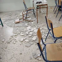 Θέρμη: Σοβάς από ταβάνι σχολείου έπεσε στο κεφάλι μαθητή - Στο νοσοκομείο ο 14χρονος