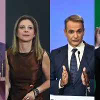Πολιτικοί αρχηγοί των Ελληνικών κομμάτων για θέμα με δημοσκόπηση στις εκλογές