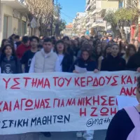 Πορεία της Συντονιστικής Μαθητών στα Χανιά