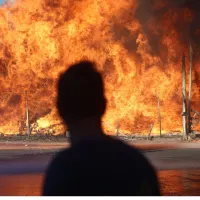 φωτιά που ξέσπασε το απόγευμα της Παρασκευής στο Μενίδι
