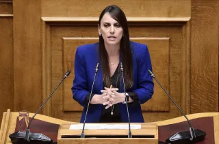 Η υφυπουργός Εσωτερικών, Βιβή Χαραλαμπογιάννη