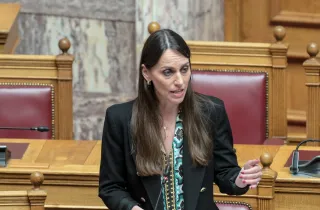 Η υφυπουργός Εσωτερικών, Βιβή Χαραλαμπογιάννη
