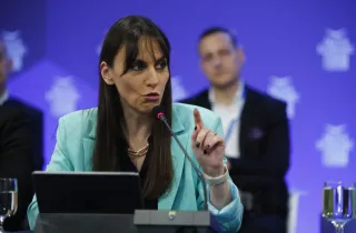 Η υφυπουργός Εσωτερικών, Βιβή Χαραλαμπογιάννη
