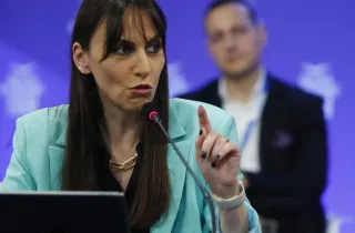 Η υφυπουργός Εσωτερικών Βιβή Χαραλαμπογιάννη