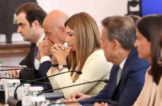 Η υπουργός Παιδείας Σοφία Ζαχαράκη στο Υπουργικό Συμβούλιο