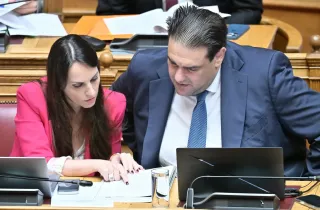 Ο υπουργός Εσωτερικών Θεόδωρος Λιβάνιος στη Βουλή
