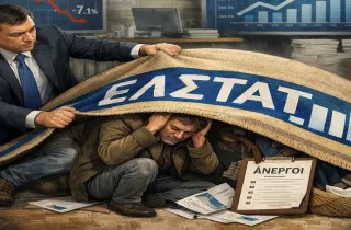 Γραφιστικό με την ΕΛΣΤΑΤ και τα ποσοστά ανεργίας