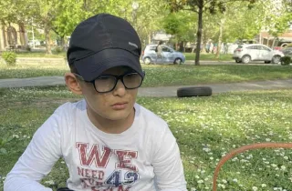 Ο 14χρονος μαθητής Στέφανος στη Λάρισα 
