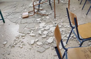 Θέρμη: Σοβάς από ταβάνι σχολείου έπεσε στο κεφάλι μαθητή - Στο νοσοκομείο ο 14χρονος