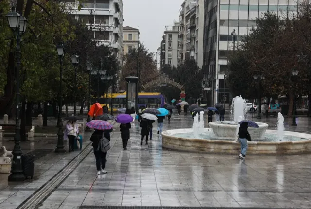 κακοκαιρία στο Σύνταγμα
