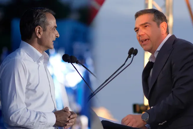 Αλέξης Τσίπρας και Κυριάκος Μητσοτάκης σε νέα δημοσκόπηση