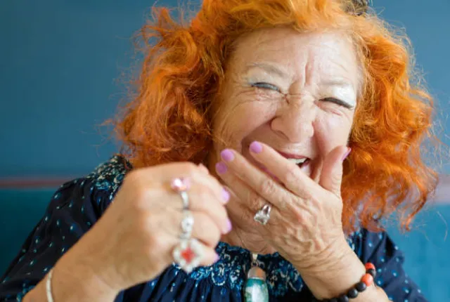 laughing woman