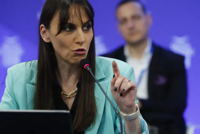 Η υφυπουργός Εσωτερικών Βιβή Χαραλαμπογιάννη