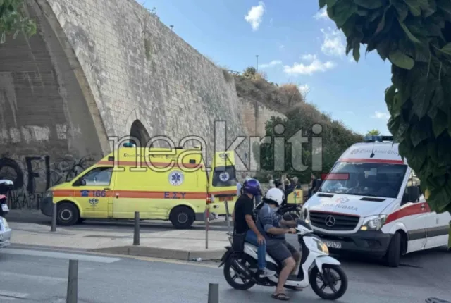 Άνδρας έπεσε από τα Ενετικά Τείχη στο Ηράκλειο και ΕΚΑΒ βρίσκεται στο σημείο